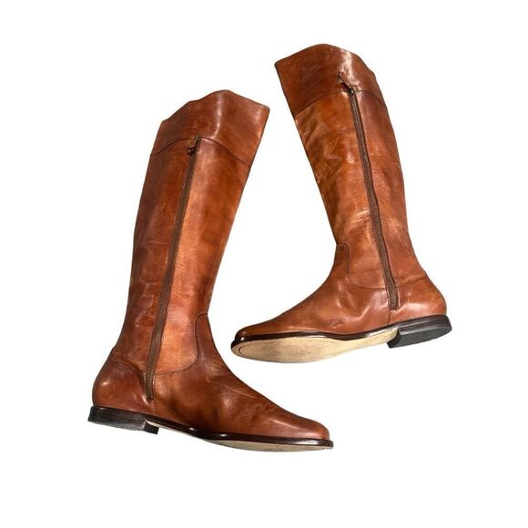 Cole Haan Rustic Leather Riding Boots Size 9.5 - Picture 1 of 16